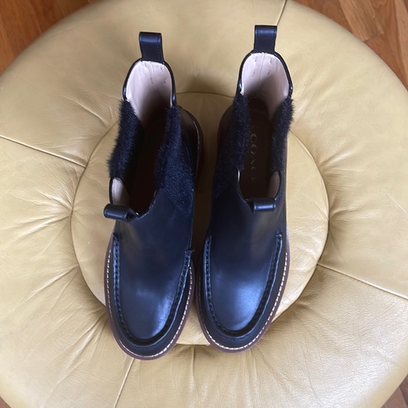 - Coach Women’s Delaney Platforms Gum-Sole Chelsea Booties - Picture 2 of 8